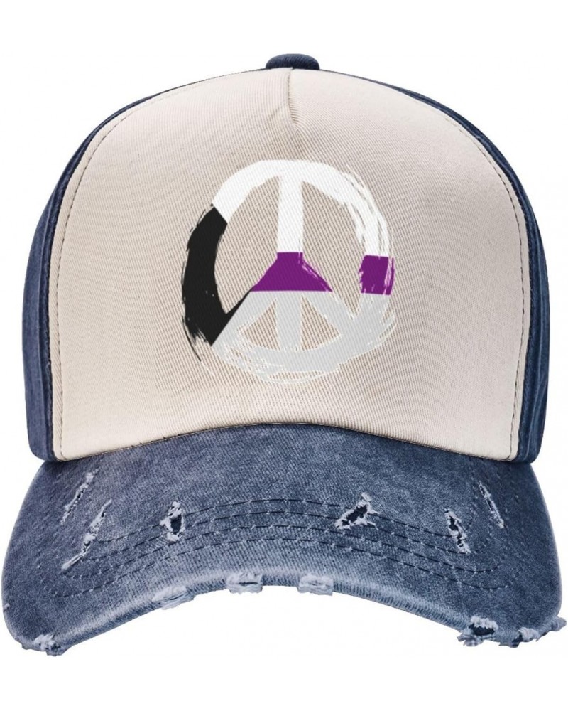 Demisexual Pride Flag Peace Upgrade Your Style with Funny Adjustable Cotton Baseball Caps for Men and Women Navy Blue $9.49 B...