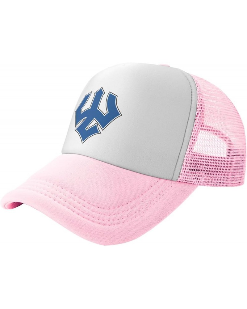 Washington and Lee University Trucker Hats for Both Men and Women - Mesh Baseball Snapback Hats Pink $23.96 Baseball Caps