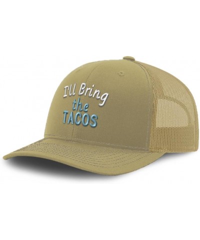 Trucker Baseball Cap I'll Bring The Tacos Cotton Dad Hats for Men & Women Khaki $14.00 Baseball Caps