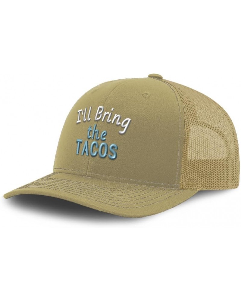 Trucker Baseball Cap I'll Bring The Tacos Cotton Dad Hats for Men & Women Khaki $14.00 Baseball Caps