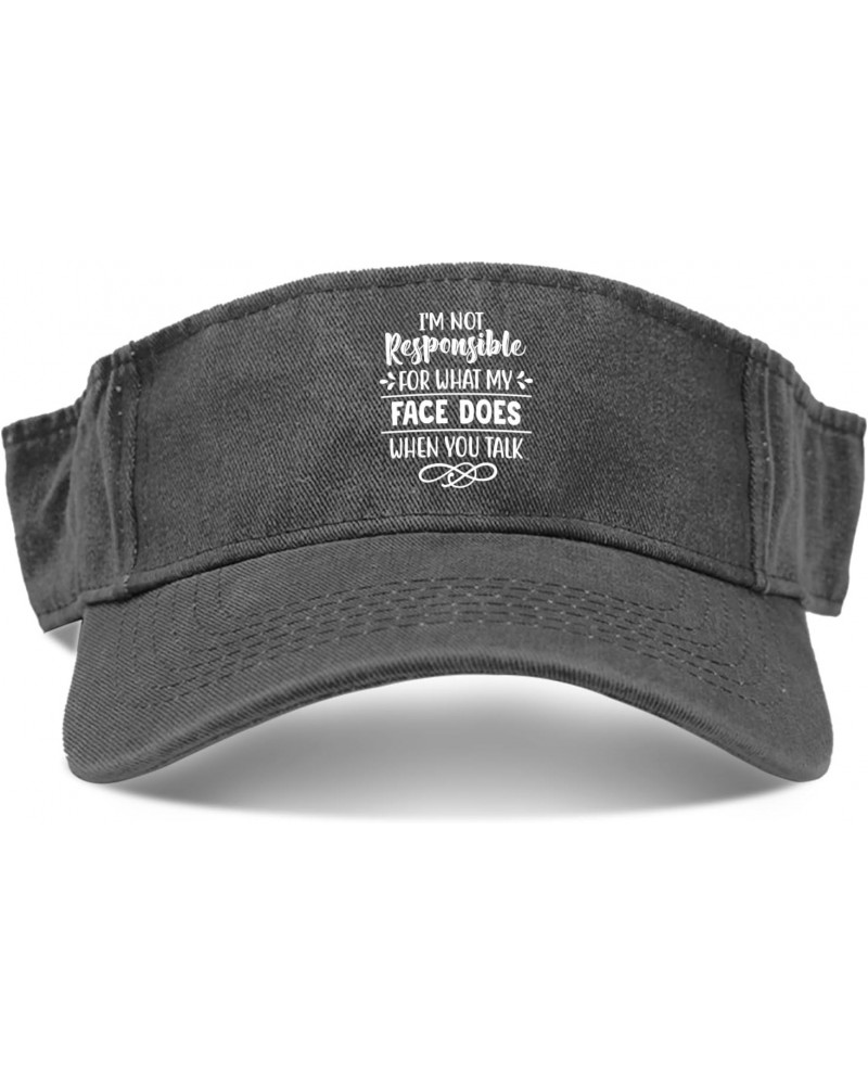 I'm Not Responsible for What My Face Does When You Talk Caps Sun Visors for Women Sun Visors Uv $8.99 Visors