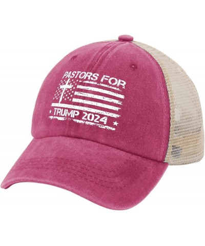 Pastors for Trump 2024 Hats Trump Hats for Womens Mens AllBlack Custom Hats Custom Hats Bucket Hat Funny Pink $9.65 Cowboy Hats