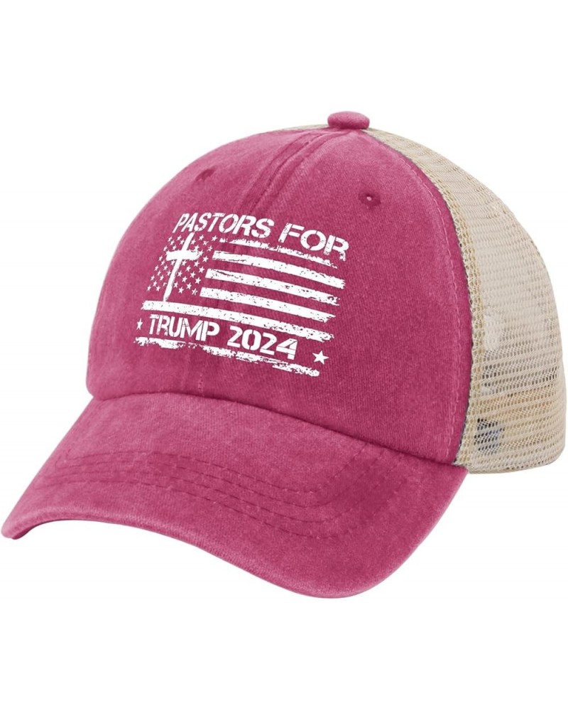 Pastors for Trump 2024 Hats Trump Hats for Womens Mens AllBlack Custom Hats Custom Hats Bucket Hat Funny Pink $9.65 Cowboy Hats