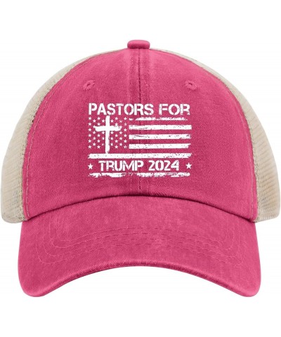 Pastors for Trump 2024 Hats Trump Hats for Womens Mens AllBlack Custom Hats Custom Hats Bucket Hat Funny Pink $9.65 Cowboy Hats