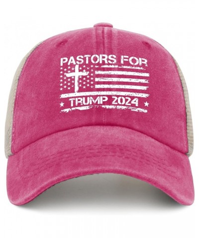 Pastors for Trump 2024 Hats Trump Hats for Womens Mens AllBlack Custom Hats Custom Hats Bucket Hat Funny Pink $9.65 Cowboy Hats