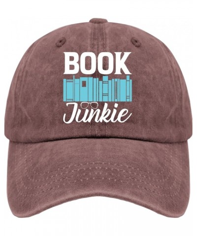 Sun hat Book Book Junkie Running hat Mountain hat Gifts for Him Golf Hat Suitable for Vacation Wine Red $11.99 Sun Hats