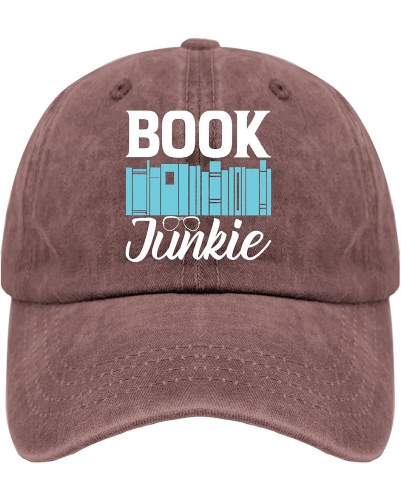 Sun hat Book Book Junkie Running hat Mountain hat Gifts for Him Golf Hat Suitable for Vacation Wine Red $11.99 Sun Hats