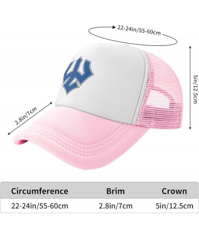 Washington and Lee University Trucker Hats for Both Men and Women - Mesh Baseball Snapback Hats Pink $23.96 Baseball Caps