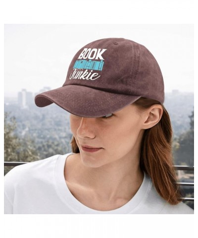 Sun hat Book Book Junkie Running hat Mountain hat Gifts for Him Golf Hat Suitable for Vacation Wine Red $11.99 Sun Hats