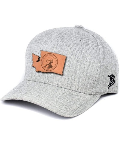 State Series Hats, Washington Heather Grey Flexfit Fitted (L/Xl) $15.40 Baseball Caps