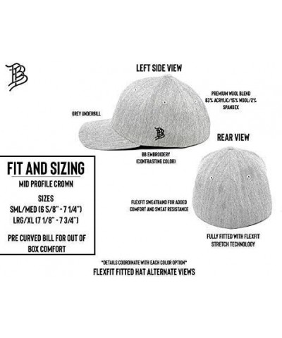 State Series Hats, Washington Heather Grey Flexfit Fitted (L/Xl) $15.40 Baseball Caps