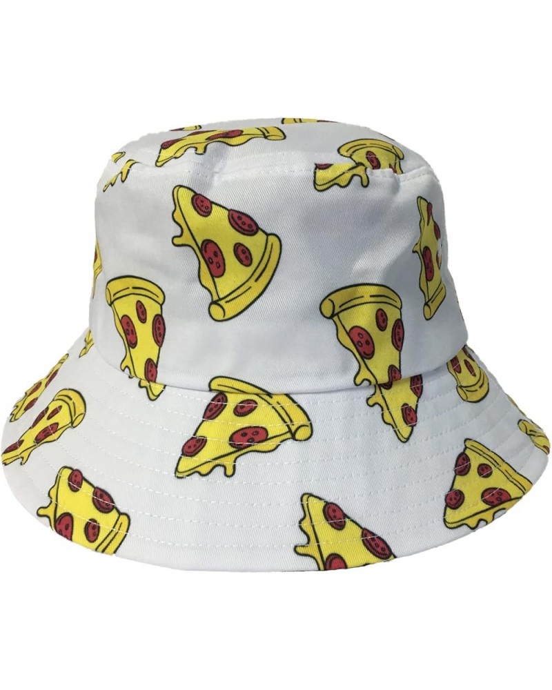 Bucket Hat Packable Sun Hats Fisherman Outdoor Summer Beach Caps for Men Women Pizza Slice $11.99 Bucket Hats