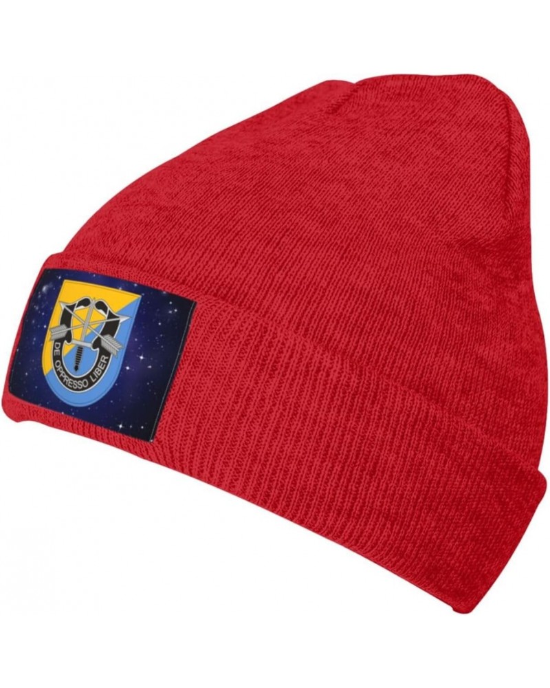 8th Special Forces Group Warm Knit Hat Cap Fashion for Men Women Red $9.90 Skullies & Beanies