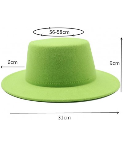 Women Wool Felt Hats White Wide Brim Fedoras for Wedding Party Church Hats Fedora Hat Floppy Derby Hats Brown $17.18 Fedoras