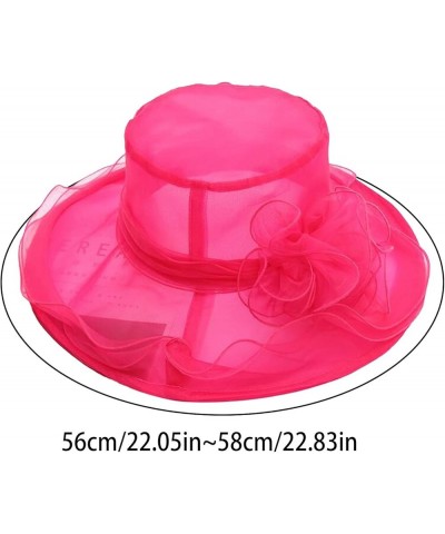 Women's Church Fascinator Bridal Tea Party Wedding Hat Marching Band Hats for Women A-yellow $8.78 Rain Hats