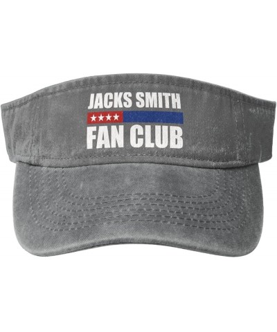 Jacks Smith Fan Club Sport Sun Visor Hats for Men & Women Empty Top Baseball Cap Sunscreen Visor Caps,Black Gray $9.75 Visors