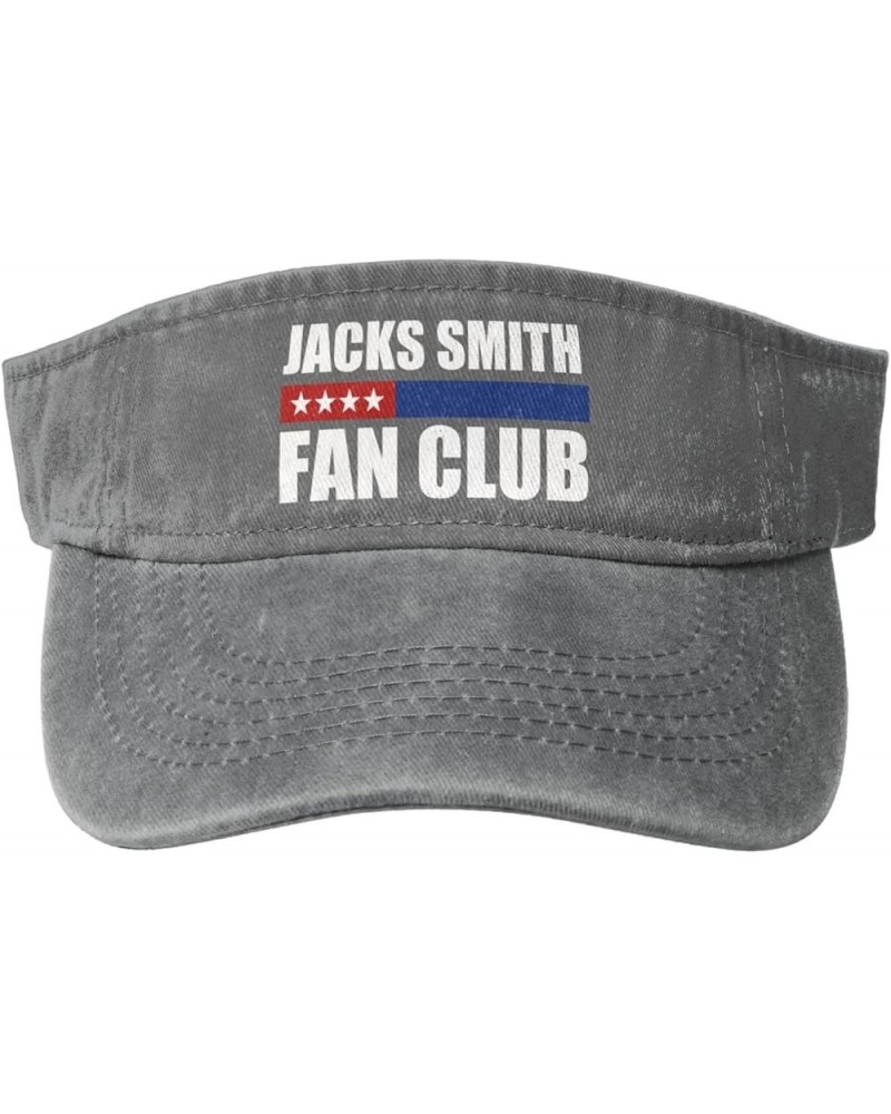 Jacks Smith Fan Club Sport Sun Visor Hats for Men & Women Empty Top Baseball Cap Sunscreen Visor Caps,Black Gray $9.75 Visors