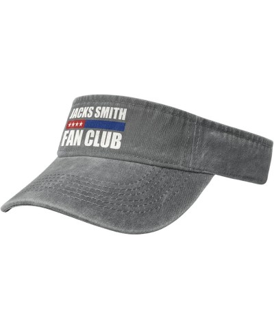 Jacks Smith Fan Club Sport Sun Visor Hats for Men & Women Empty Top Baseball Cap Sunscreen Visor Caps,Black Gray $9.75 Visors