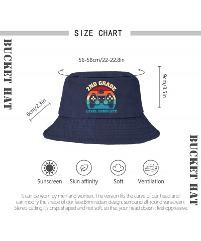 2nd Grade Level Complete Bucket Hat Bucket Hats Funny Womens Hats for Travel Accessories for Dance Must Haves Navy $9.90 Buck...