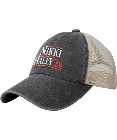 Nikki Haley 2024 for President Election Baseball Cap for Women Fashion Sun Hats for Women Trucker Hat Sun Cap Black Black $11...