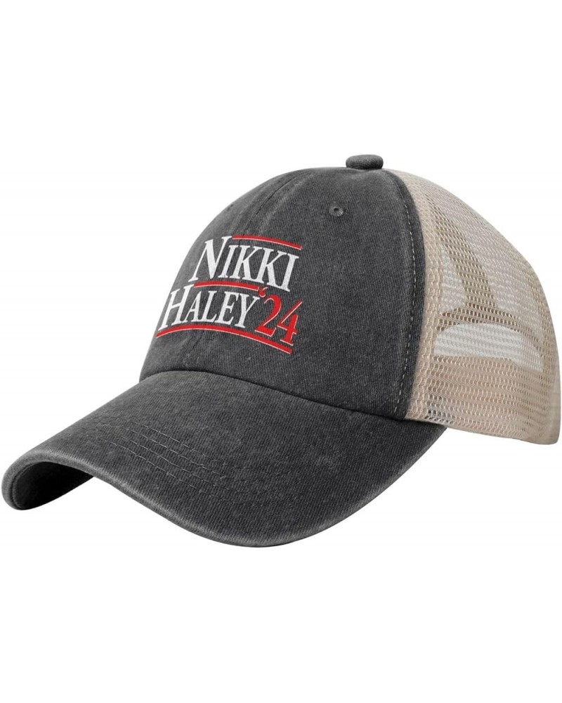 Nikki Haley 2024 for President Election Baseball Cap for Women Fashion Sun Hats for Women Trucker Hat Sun Cap Black Black $11...