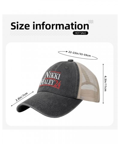 Nikki Haley 2024 for President Election Baseball Cap for Women Fashion Sun Hats for Women Trucker Hat Sun Cap Black Black $11...