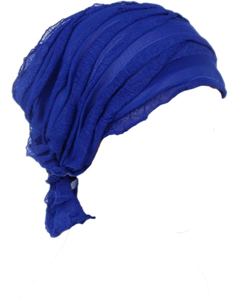 Women's Indian Style Headwrap Headband Cap Muslim Turban Hat Hair Cover D Royal $8.50 Headbands