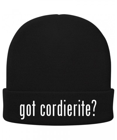 got Cordierite? - Soft Adult Beanie Cap Black $17.50 Skullies & Beanies