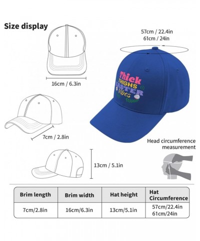 Thick Thighs Easters Vibes hat Gym hat Black hat Gifts for Dad Running Hats Blue $9.25 Sun Hats