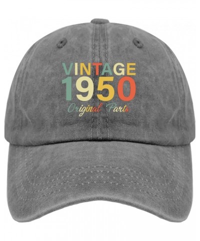 Vintage Original Best of 1950 Birthday Cap Hats for Men Fashion Pigment Black Womens Golf Hat Gifts for Daughter Pigment Gray...