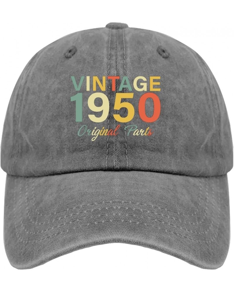 Vintage Original Best of 1950 Birthday Cap Hats for Men Fashion Pigment Black Womens Golf Hat Gifts for Daughter Pigment Gray...