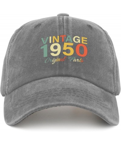 Vintage Original Best of 1950 Birthday Cap Hats for Men Fashion Pigment Black Womens Golf Hat Gifts for Daughter Pigment Gray...