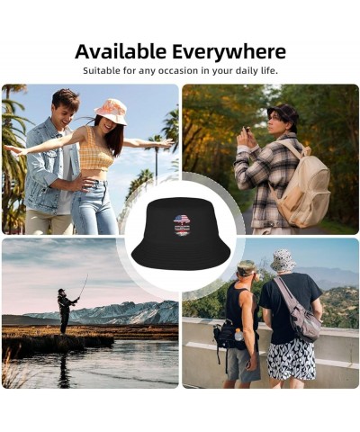 Bucket Hat for Men Women Adult Printed Fishing Hats Sun Hats Novelty Bucket Hats for Man Woman Black American Grown With Yeme...