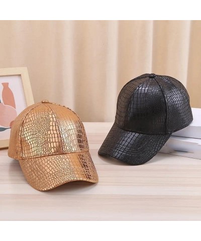 Unisex Baseball Cap Solid Color Sun Hat Baseball Caps Hip-Hop Hats Golden $14.40 Baseball Caps