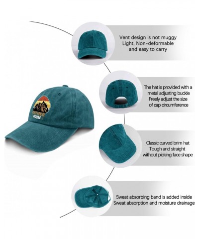 Father Figure Camping Hats for Men Baseball Caps Funny Washed Running hat Cotton Cyan Blue $9.16 Baseball Caps