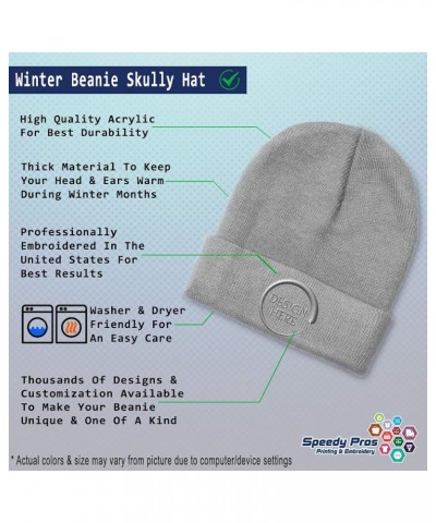 Beanies for Men I Love My Aunt Embroidery Aunt Kinswoman Winter Hats for Women Acrylic Skull Cap 1 Size Light Grey Design Onl...