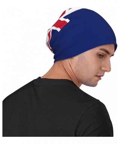 Anguilla Flag Experience Cozy Luxury: Milk Silk Knit Beanie - Your Must-Have Outdoor Accessory! Black $12.63 Skullies & Beanies