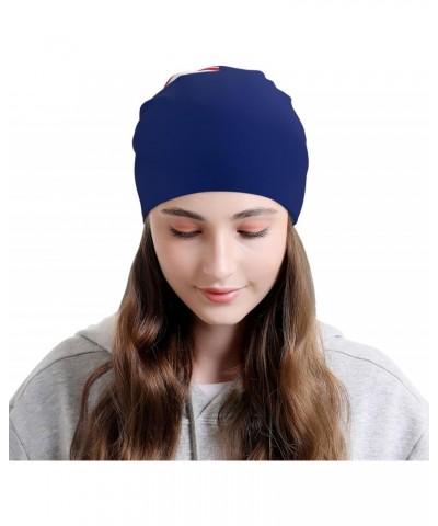 Anguilla Flag Experience Cozy Luxury: Milk Silk Knit Beanie - Your Must-Have Outdoor Accessory! Black $12.63 Skullies & Beanies