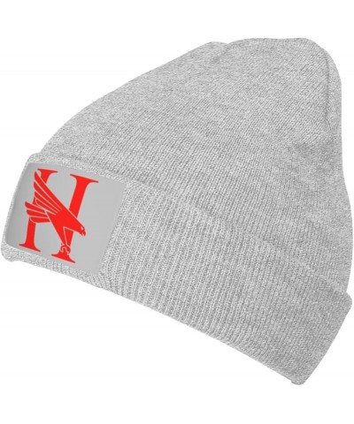 Huntingdon A College Logo Stretch Knit Hat for Men Women Winter Warm Cap Gray $8.05 Skullies & Beanies