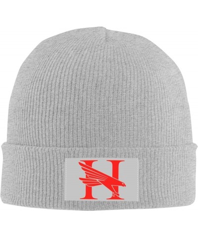 Huntingdon A College Logo Stretch Knit Hat for Men Women Winter Warm Cap Gray $8.05 Skullies & Beanies