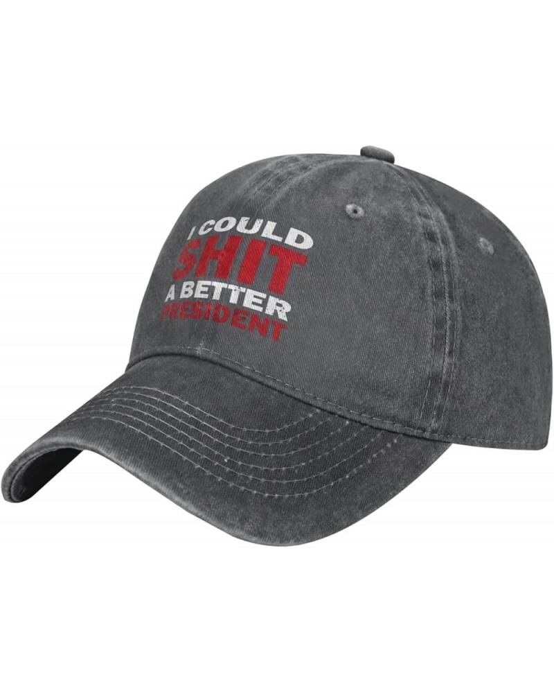 I Could Shit A Better President Anti Trump Protest Cowboy hat Baseball Cap Men Women Trucker Hat Dad Cap Deep Heather $10.97 ...