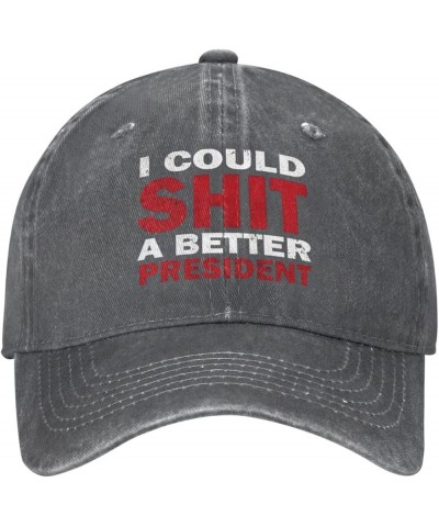 I Could Shit A Better President Anti Trump Protest Cowboy hat Baseball Cap Men Women Trucker Hat Dad Cap Deep Heather $10.97 ...