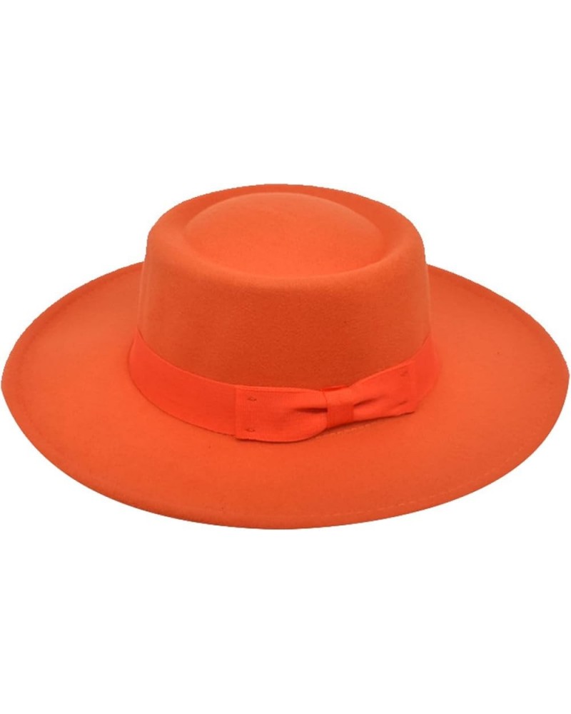 Top Hats for Women Wide Brim Wool Felt Fedoras Hat Men Autumn Winter Fashion Pork Pie Wedding Church Caps 17 $19.18 Fedoras