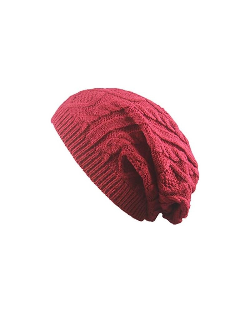 Fedora Hats for Women Women's Warm Small Fried Dough Twists Wool Knitting hat Hip hop Casual Pile Fashion Pullover hat D $15....