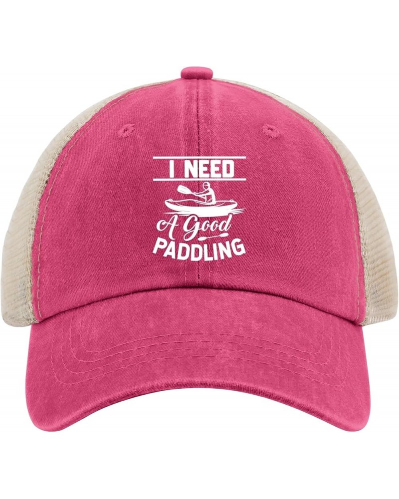 I Need Good Paddling Golf Hat Hats for Men Fashion AllBlack Mens Hats Gifts for Mom Running Hat Rose Red02 $12.17 Sun Hats