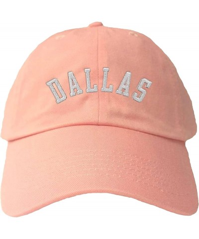 Dallas Arch City Dad Deluxe Trucker Flatbill Baseball Embroidered Hat Dad Pink $14.51 Baseball Caps