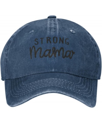 Trucker Caps Baseball Cap with Your Text Funny Baseball Cap Strong Mama Navy2 $10.07 Baseball Caps