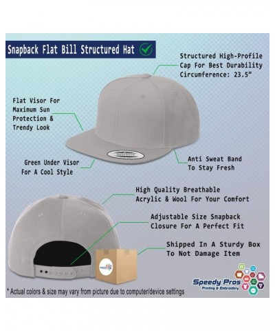 Custom Snapback Baseball Cap Pipeline Dozer Embroidery Design Acrylic Cap Snaps Silver Personalized Text Here $14.35 Baseball...