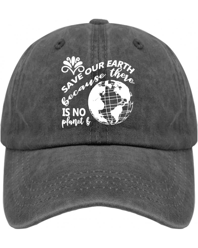 Save Our Earth Beacause There is No Planet B Sun Hat Gym Hat Pigment Black Black Hat Women Gifts for Boyfriends Cool Caps $10...