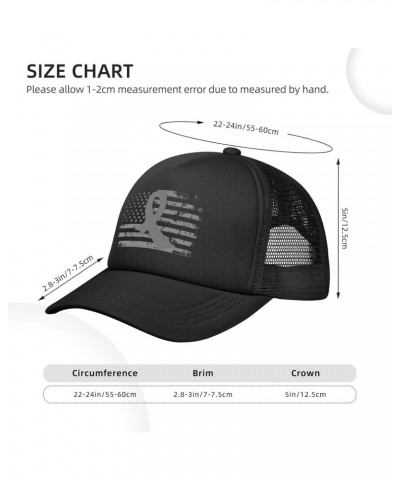 Sciatic Pain Awareness Ribbon Baseball Cap Adjustable Casual Mesh Hats Duck Tongue Hat for Men Women43 Black $11.42 Baseball ...